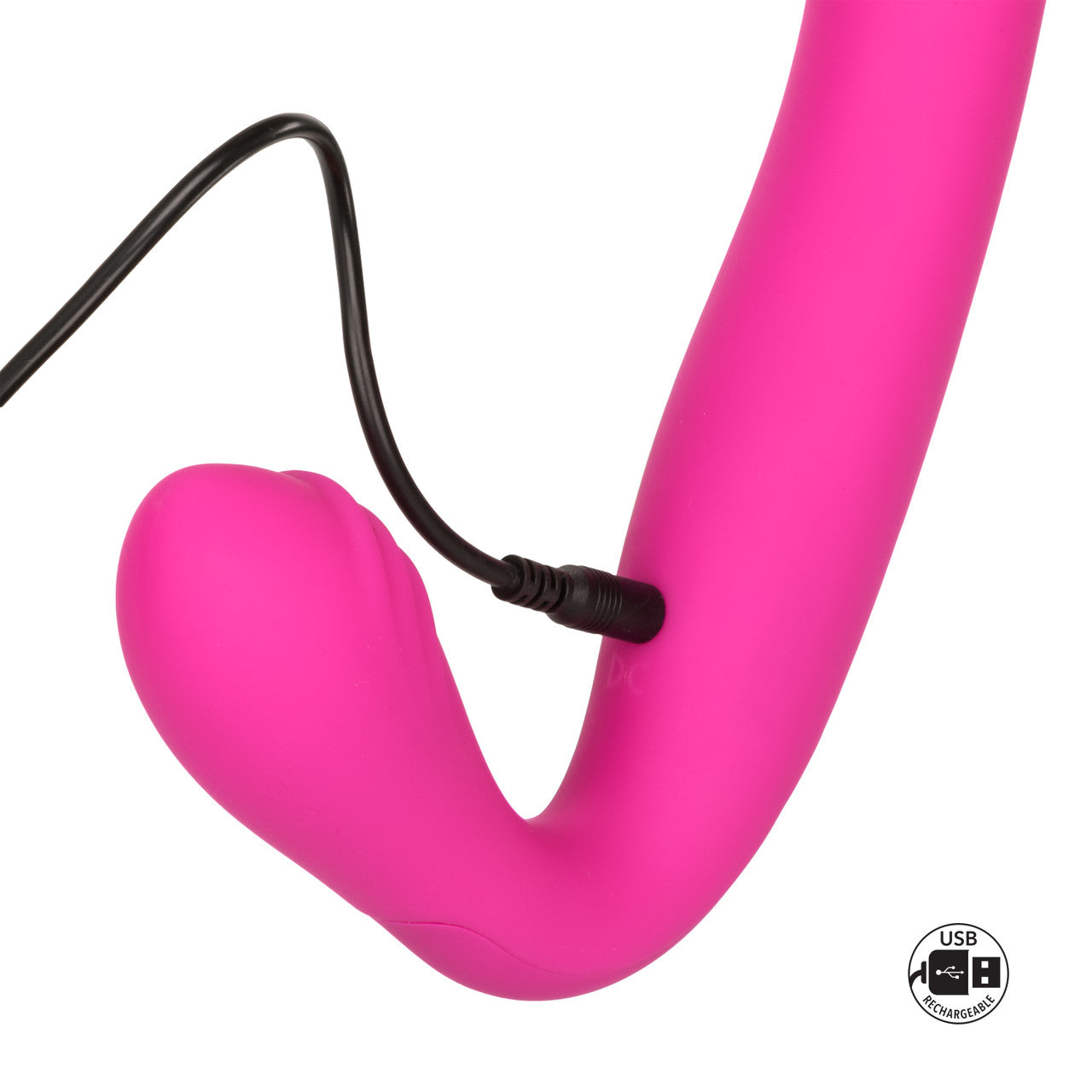 Rechargeable Love Rider Strap On - Pink