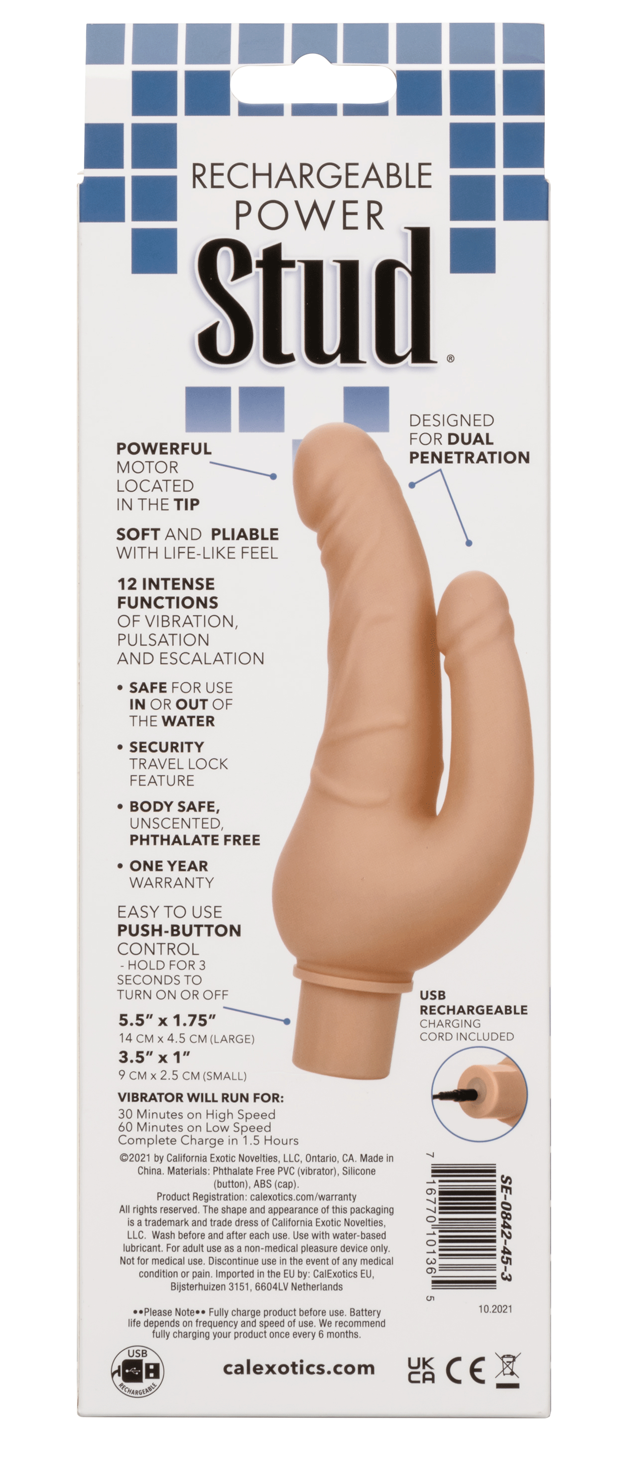 Rechargeable Power Stud Over and Under