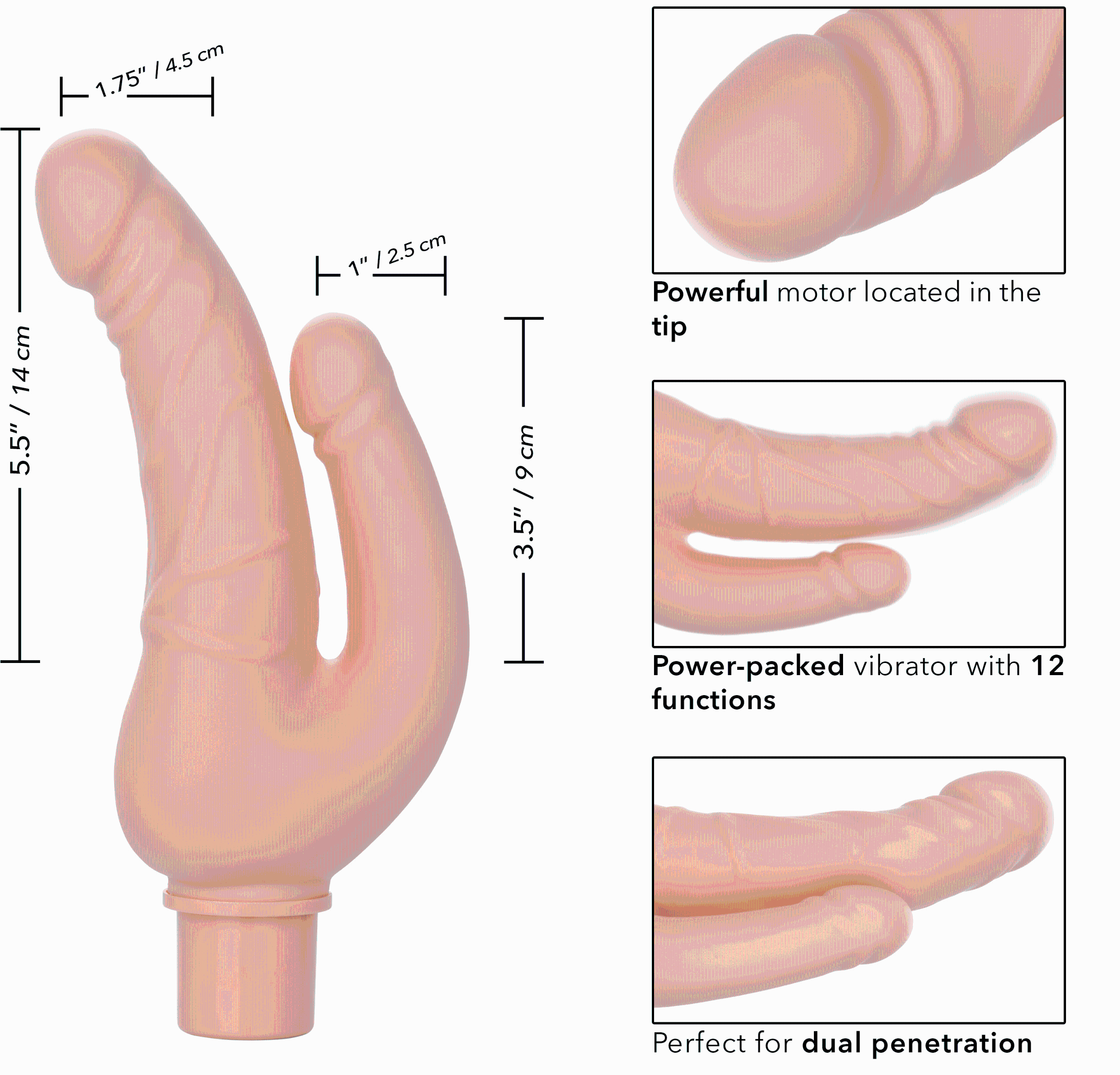 Rechargeable Power Stud Over and Under