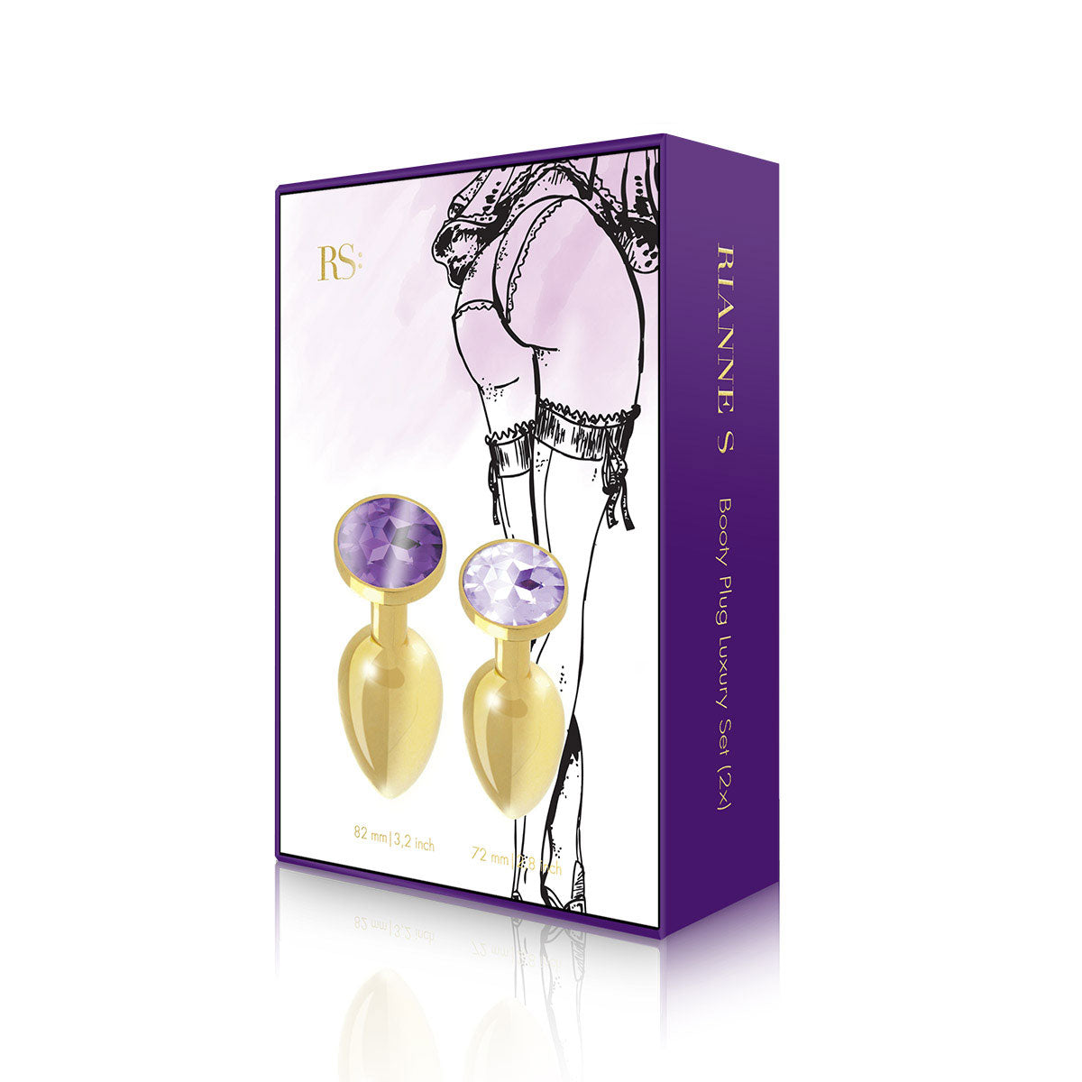 Rianne S. Booty Plug Set 2-Pack - Gold