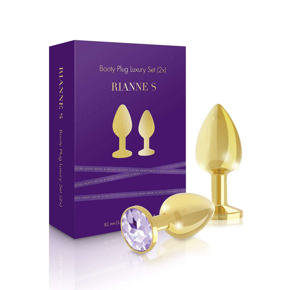 Rianne S. Booty Plug Set 2-Pack - Gold