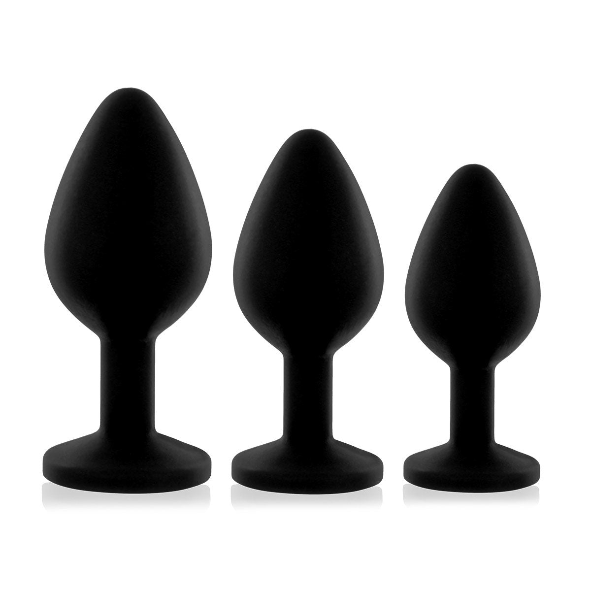 Rianne S. Booty Plug Set 3-Pack - Black