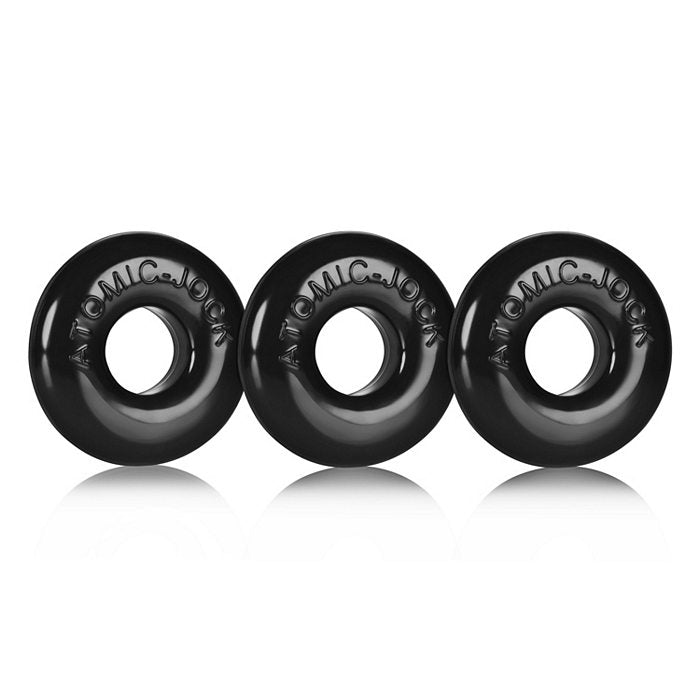 Ringer 3 Pack Cockring Black