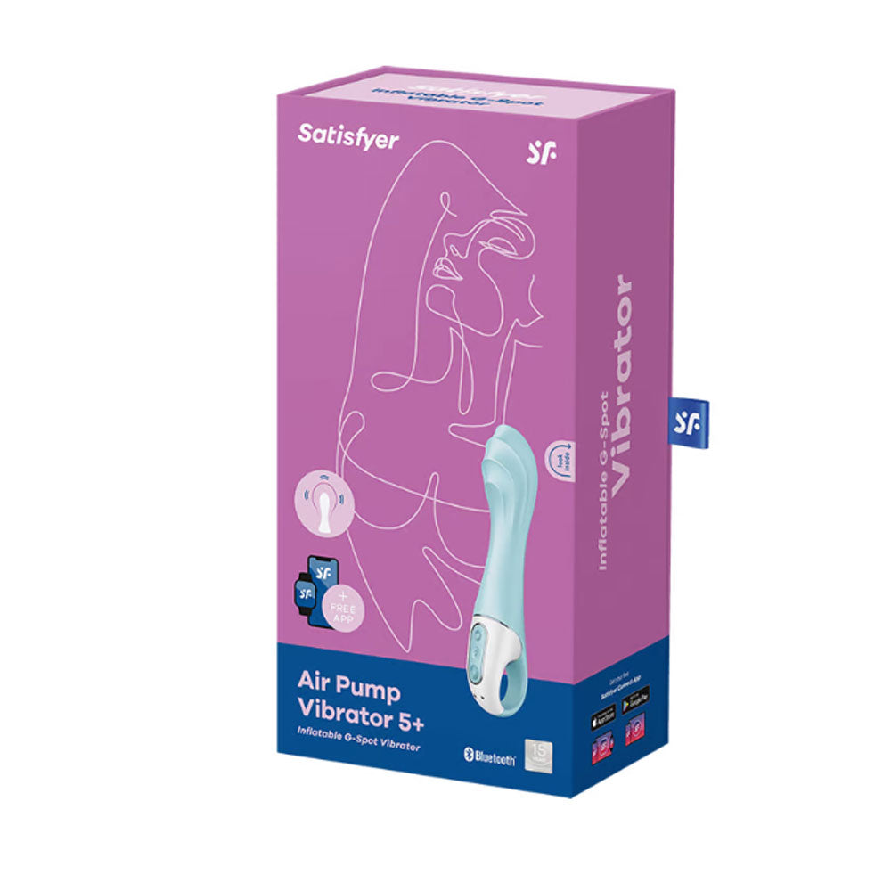 Satisfyer Air Pump Vibrator 5+ Blue