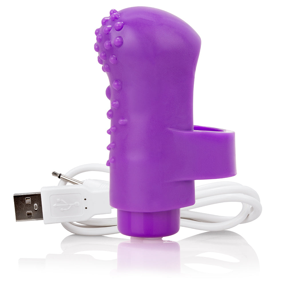 Screaming O Charged Fing O Vooom Mini Vibrator Purple