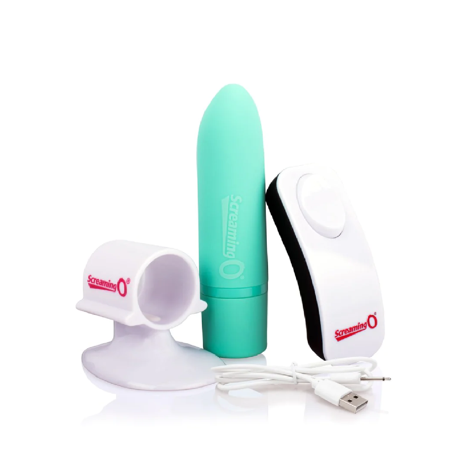 Screaming O Charged Positive Remote Control Vibrator - Kiwi