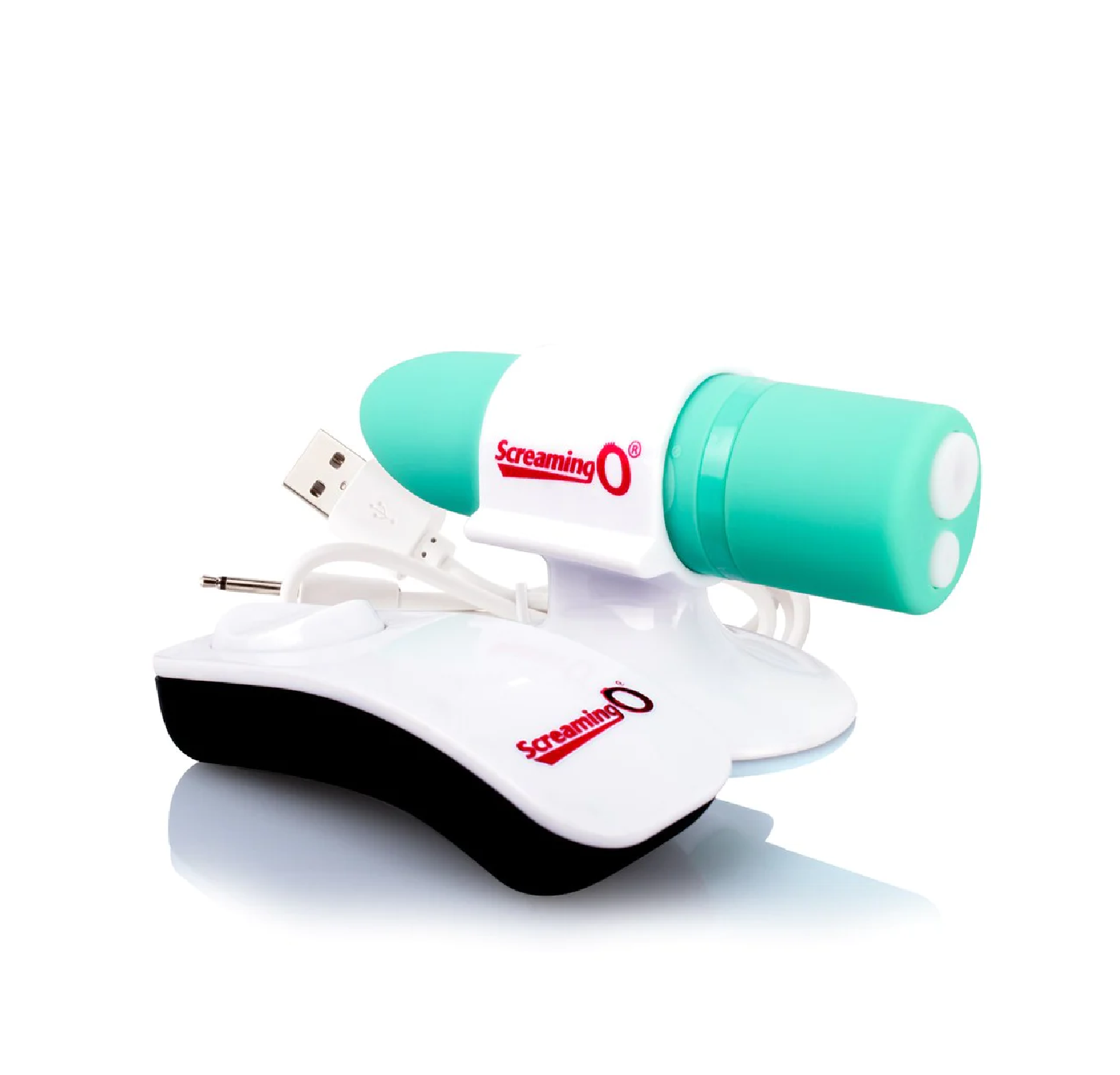 Screaming O Charged Positive Remote Control Vibrator - Kiwi