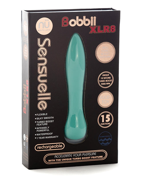 Sensuelle Bobbii Flexible Vibrator Xlr8 Turbo Boost Electric Blue