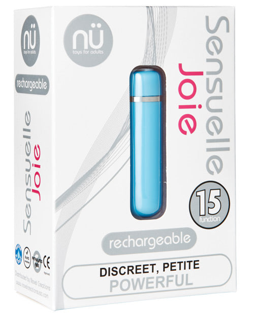 Sensuelle Joie Bullet Vibrator 15 Functions of Pure Pleasure Blue