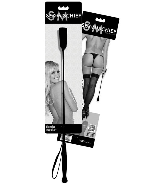 Sex and Mischief Slender Impulse Crop - Black