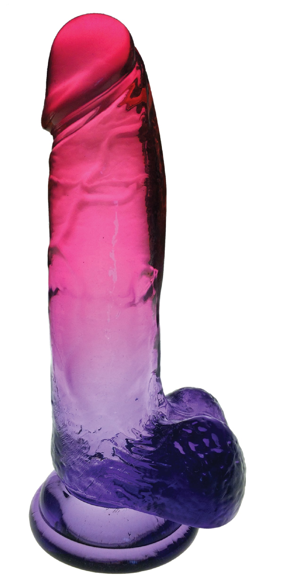 Shades - 8 Inch Gradient Dong - Pink and Plum Pink and Plum