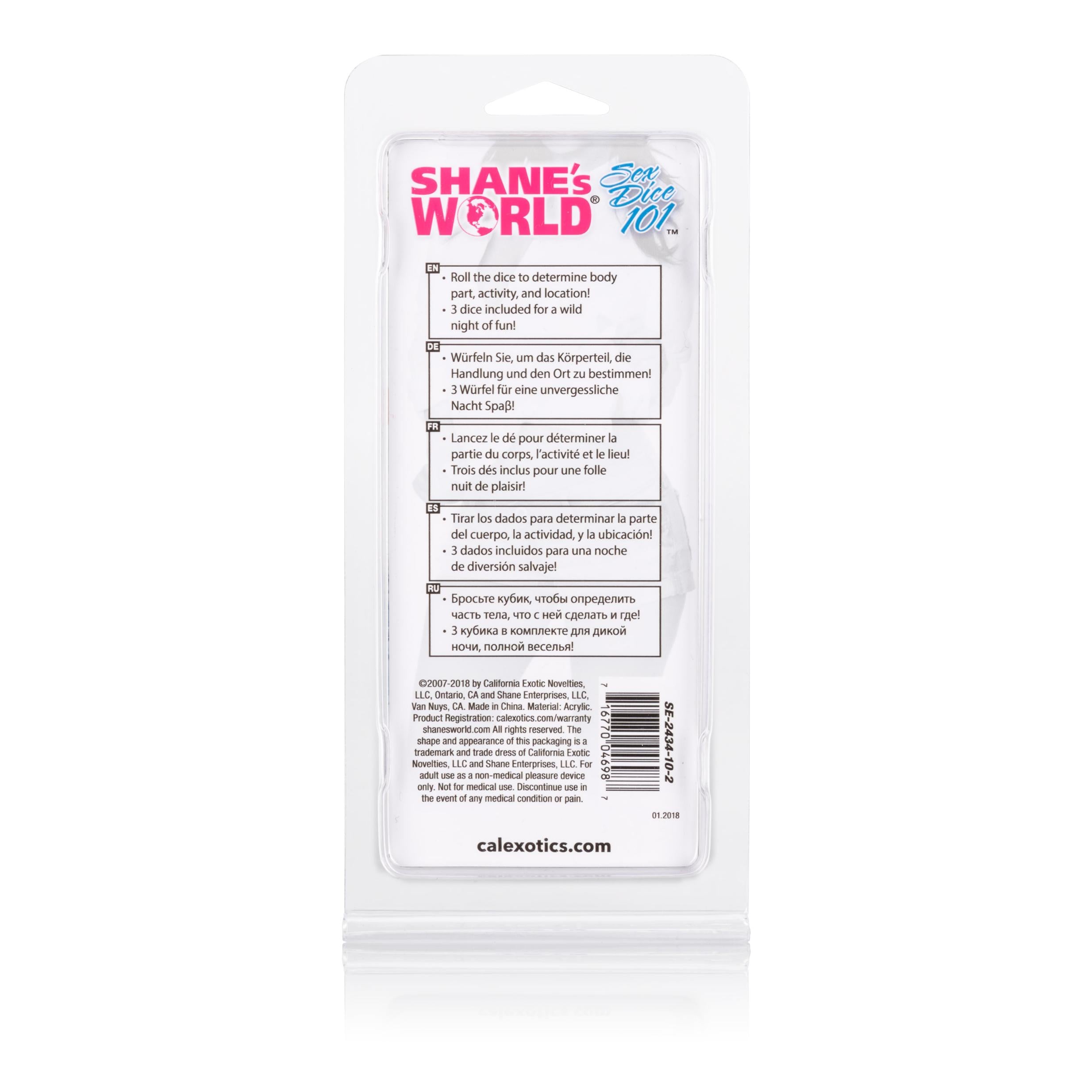 Shanes World Sex Dice 101