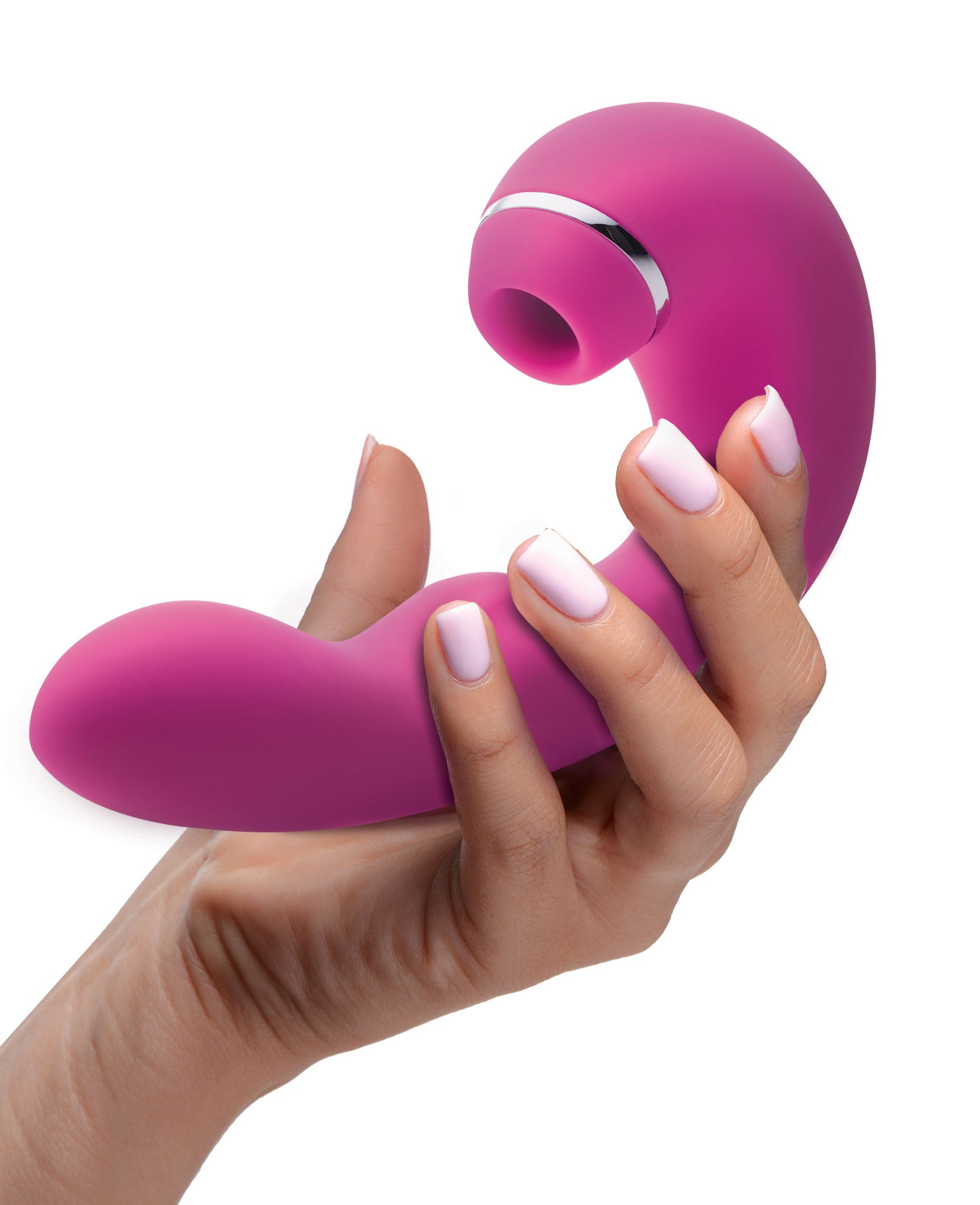 Shegasm 5 Star 10x Tapping G-Spot Vibrator With Suction - Pink