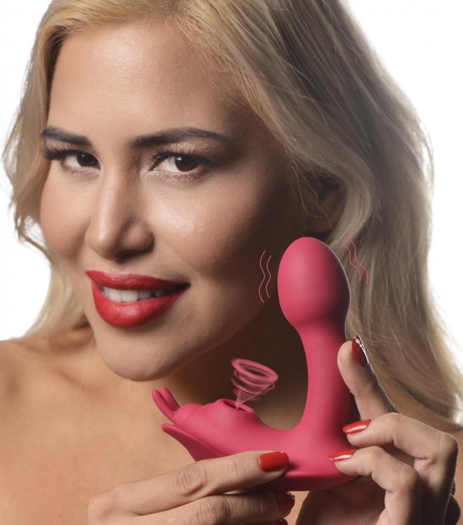 Shegasm Butterfly Tease  Vibrator 10x Clitoris Suction Stimulation with Remote Control