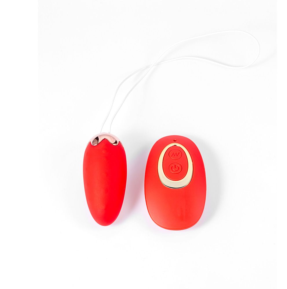 Shortcake Strawberry-Shaped Rechargeable Egg Vibrator
