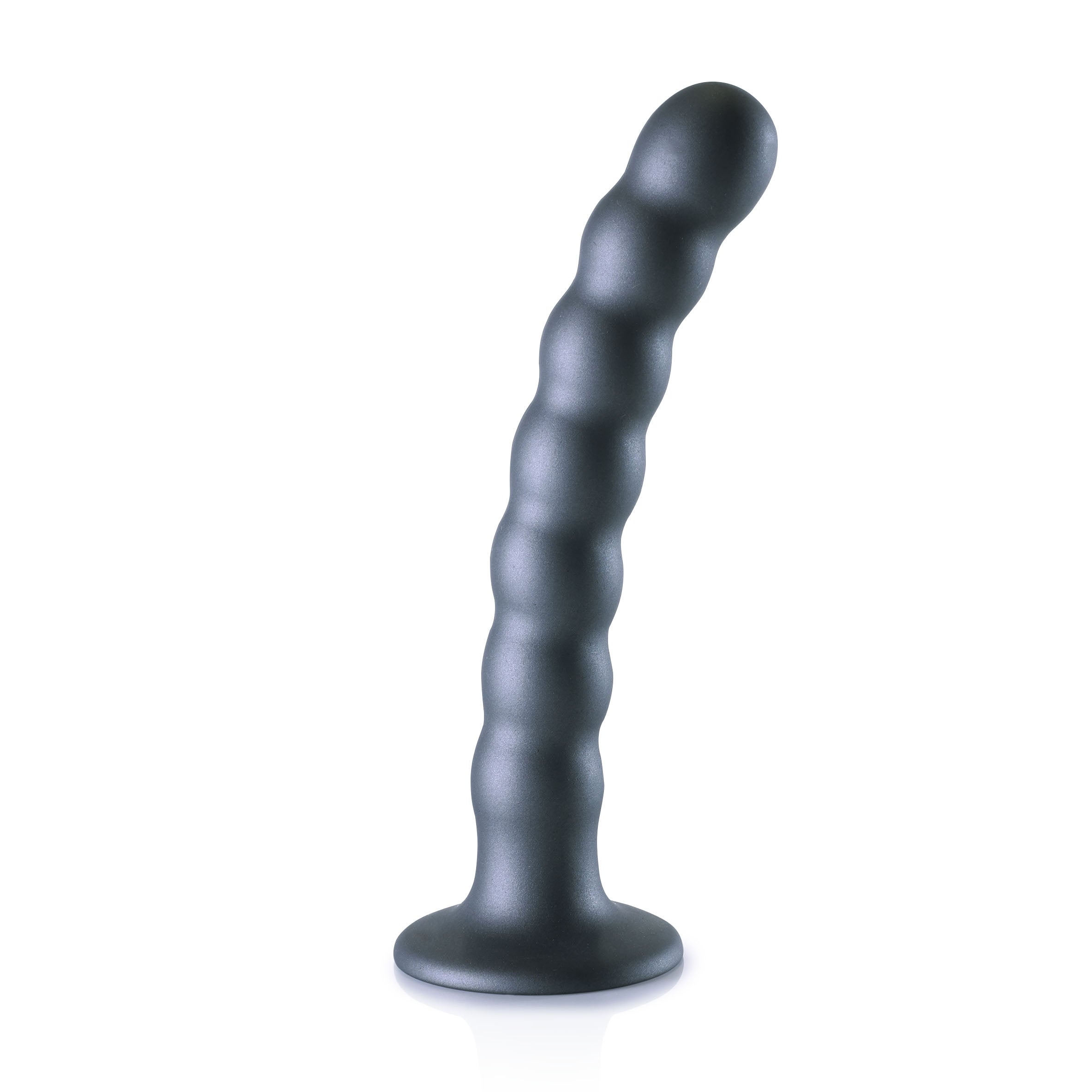 Shots Ouch 6.5" Beaded G-spot Dildo Gunmetal