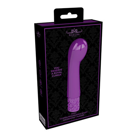 Shots Royal Bijou Rechargeable Curved Bullet Vibrator Purple