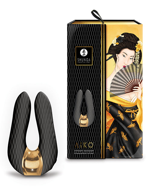Shunga Aiko Intimate Massager Raspberry Vibrator Black