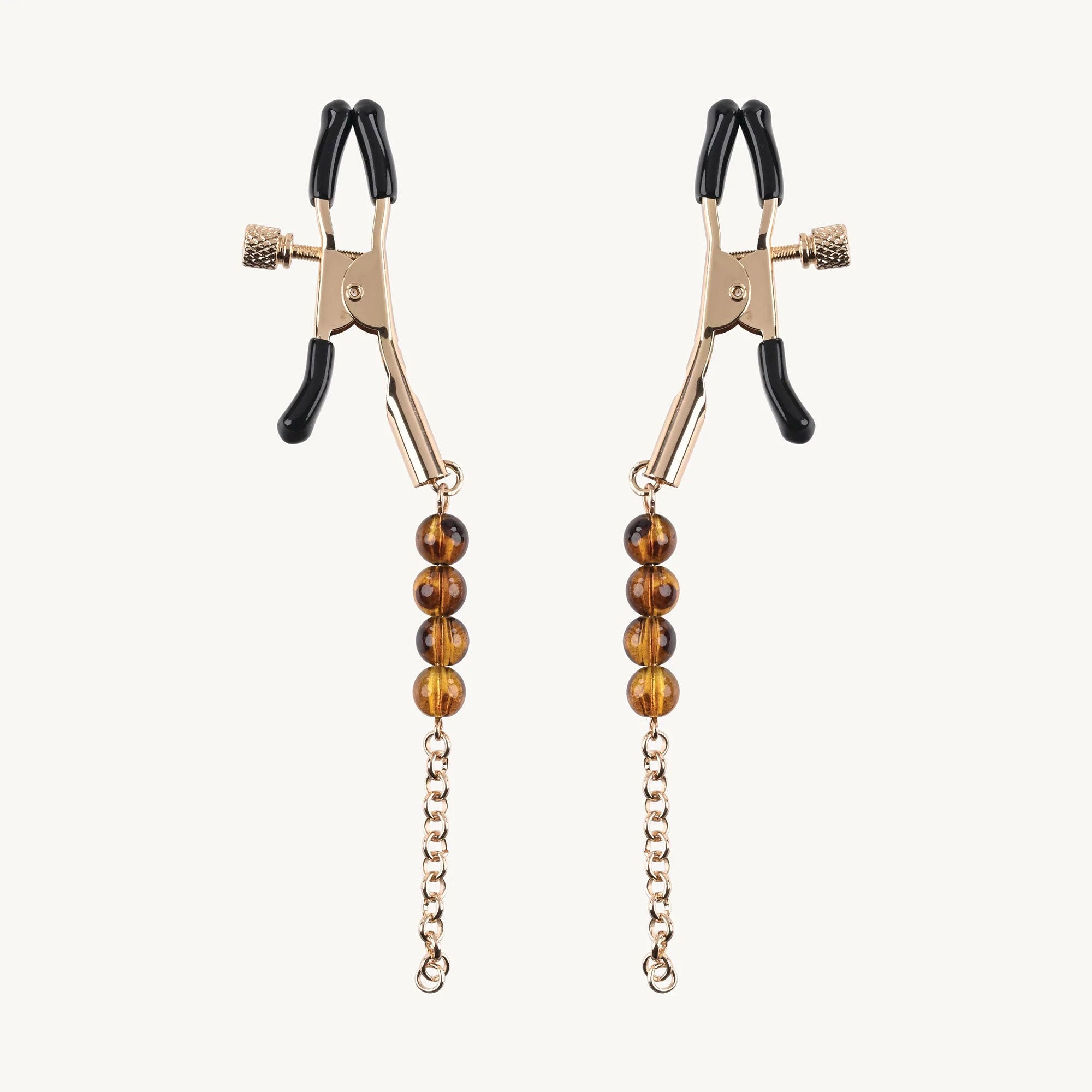 Sincerely Amber Beaded Nipple Clamp