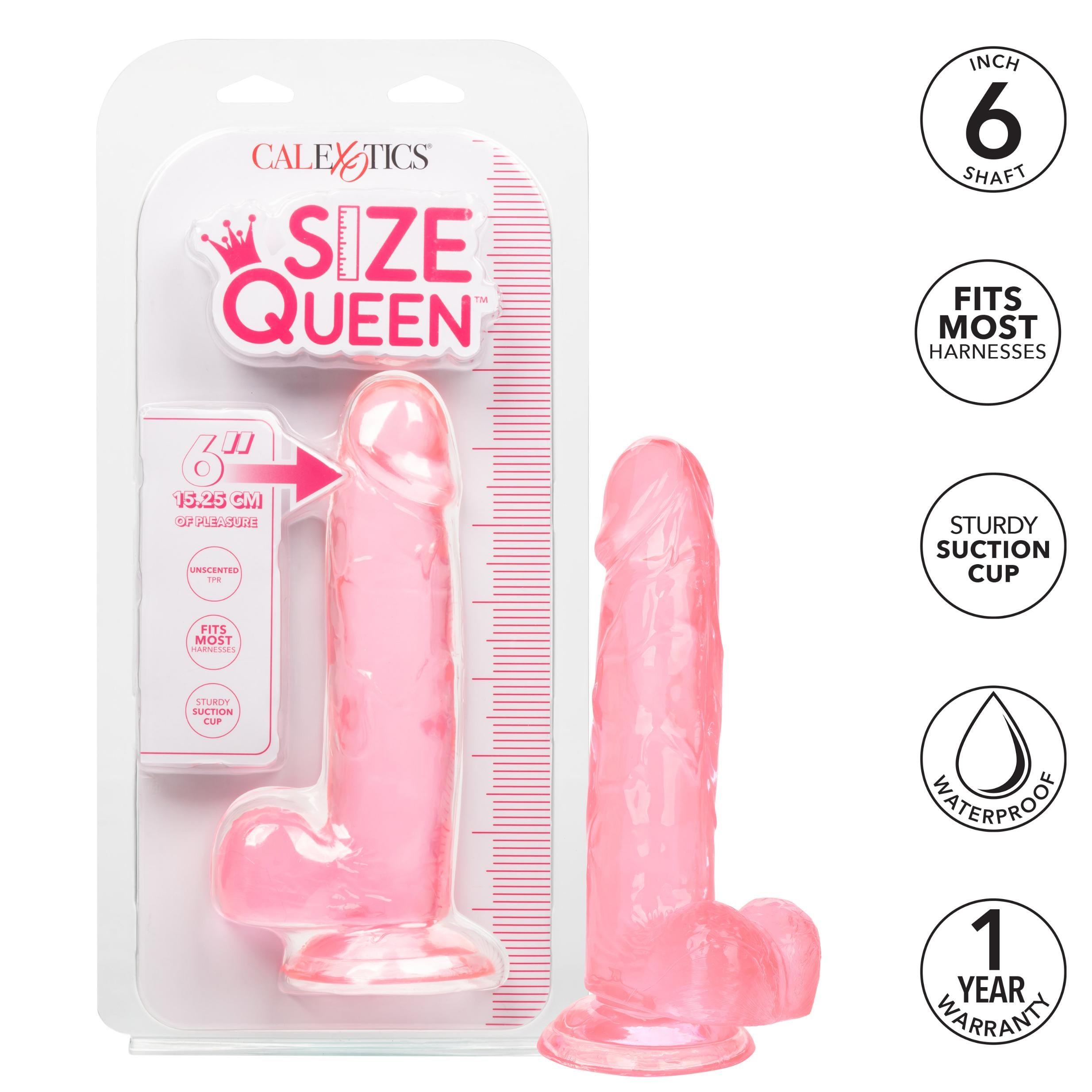Size Queen 6" Dildo