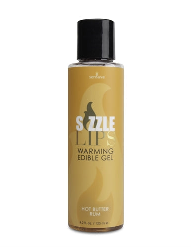 Sizzle Lips Warming Edible Gel - - 4.2 Oz. Hot Butter Rum
