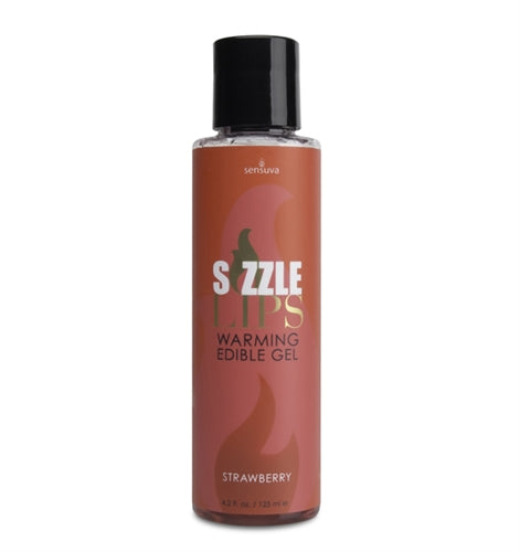 Sizzle Lips Warming Edible Gel - - 4.2 Oz. Strawberry