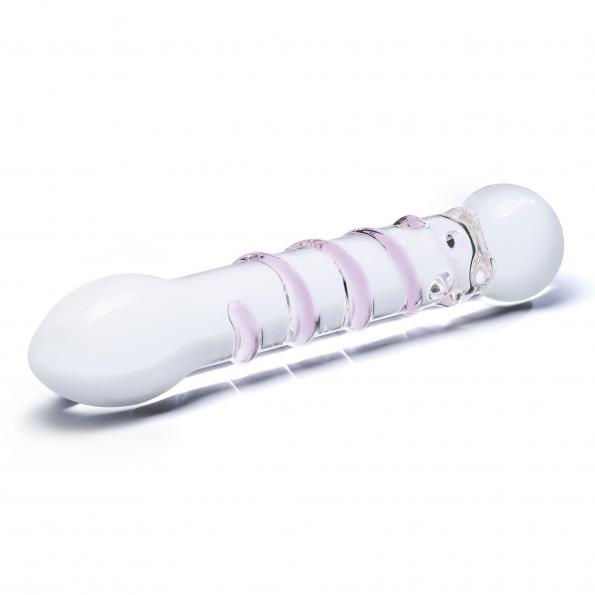 Spiral Staircase Full Tip Double-Ended Glass Dildo by Glas