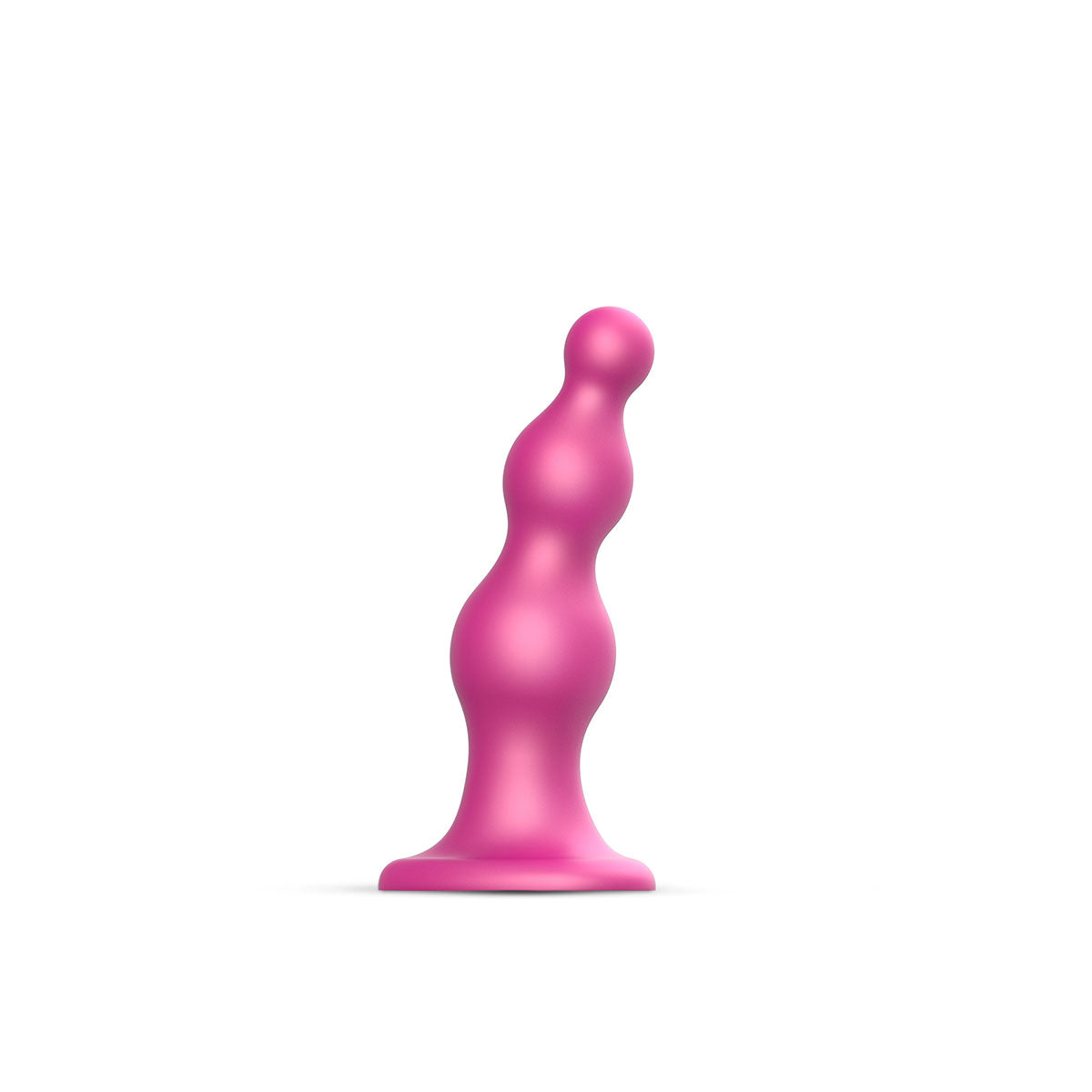 Strap-On-Me Beads Plug Dildo Metallic Raspberry - Large