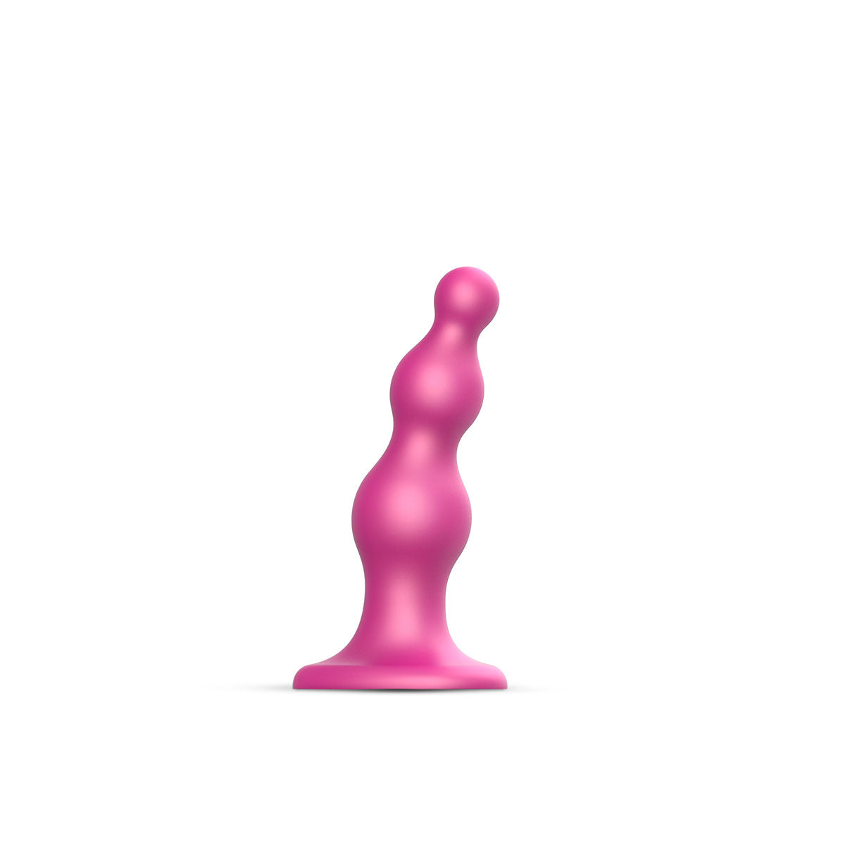 Strap-On-Me Beads Plug Dildo Metallic Raspberry - Medium