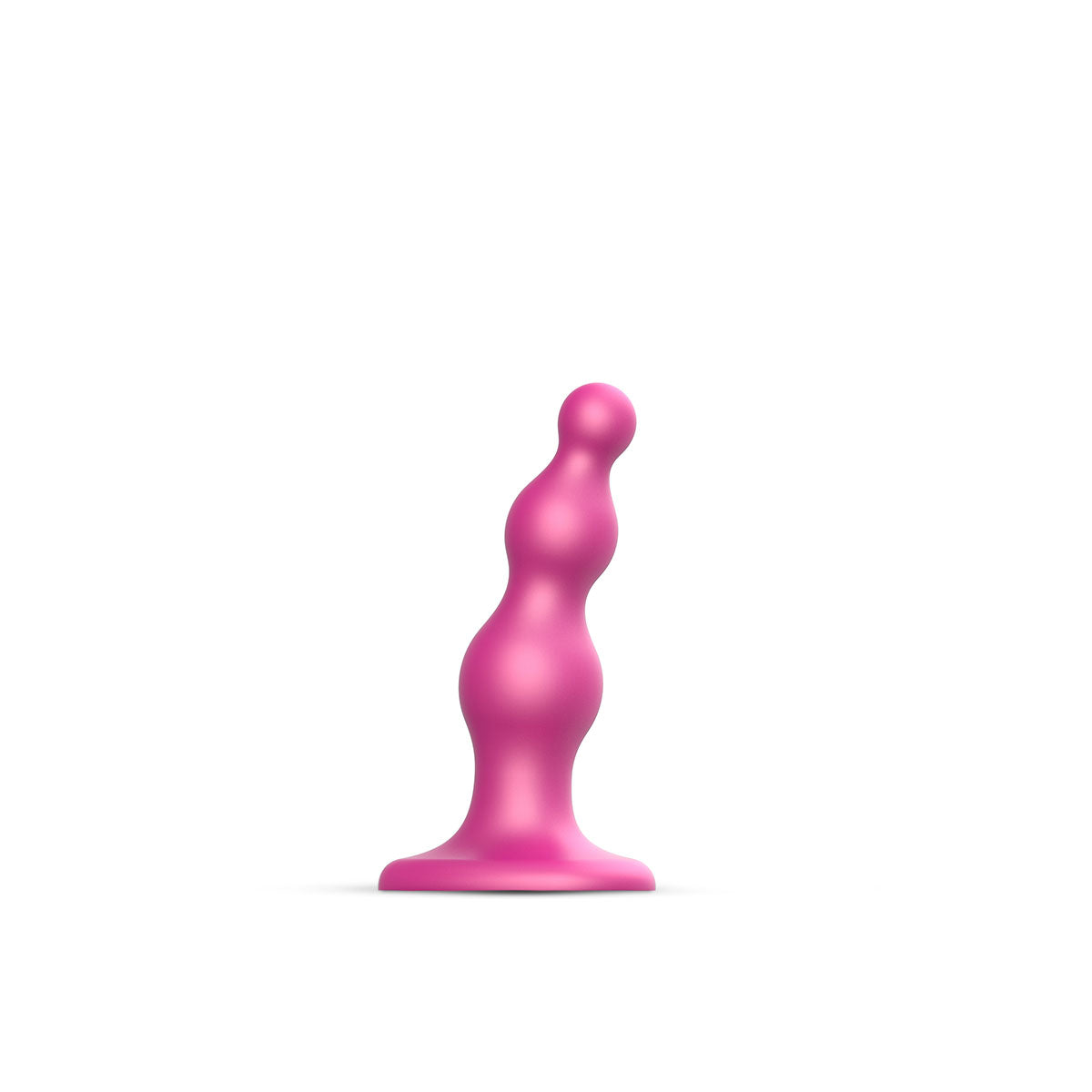 Strap-On-Me Beads Plug Dildo Metallic Raspberry - Small