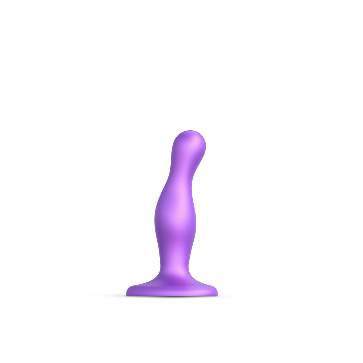 Strap-On-Me Curvy Plug Dildo Metallic Purple - Small