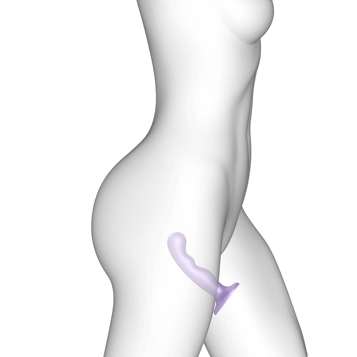 Strap-On-Me P&G Plug Dildo Metallic Lilac - Large