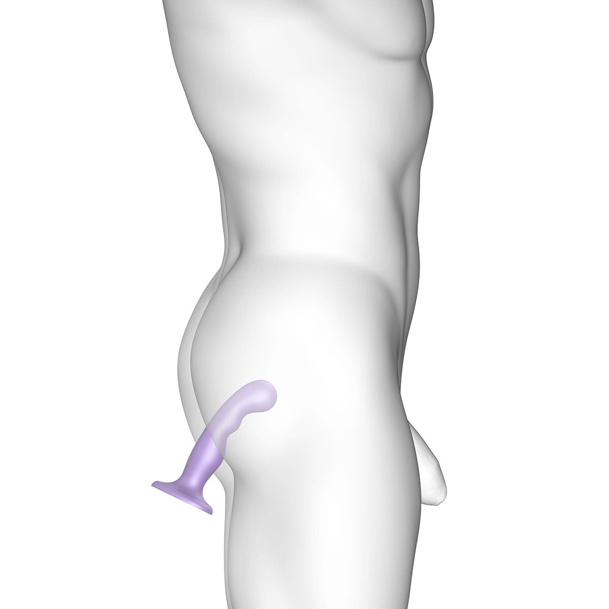 Strap-On-Me P&G Plug Dildo Metallic Lilac - Small