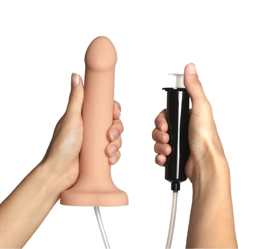 Strap-On-Me Squirting Cum Semi-Realistic Silicone Dildo Vanilla S (fluid not included)