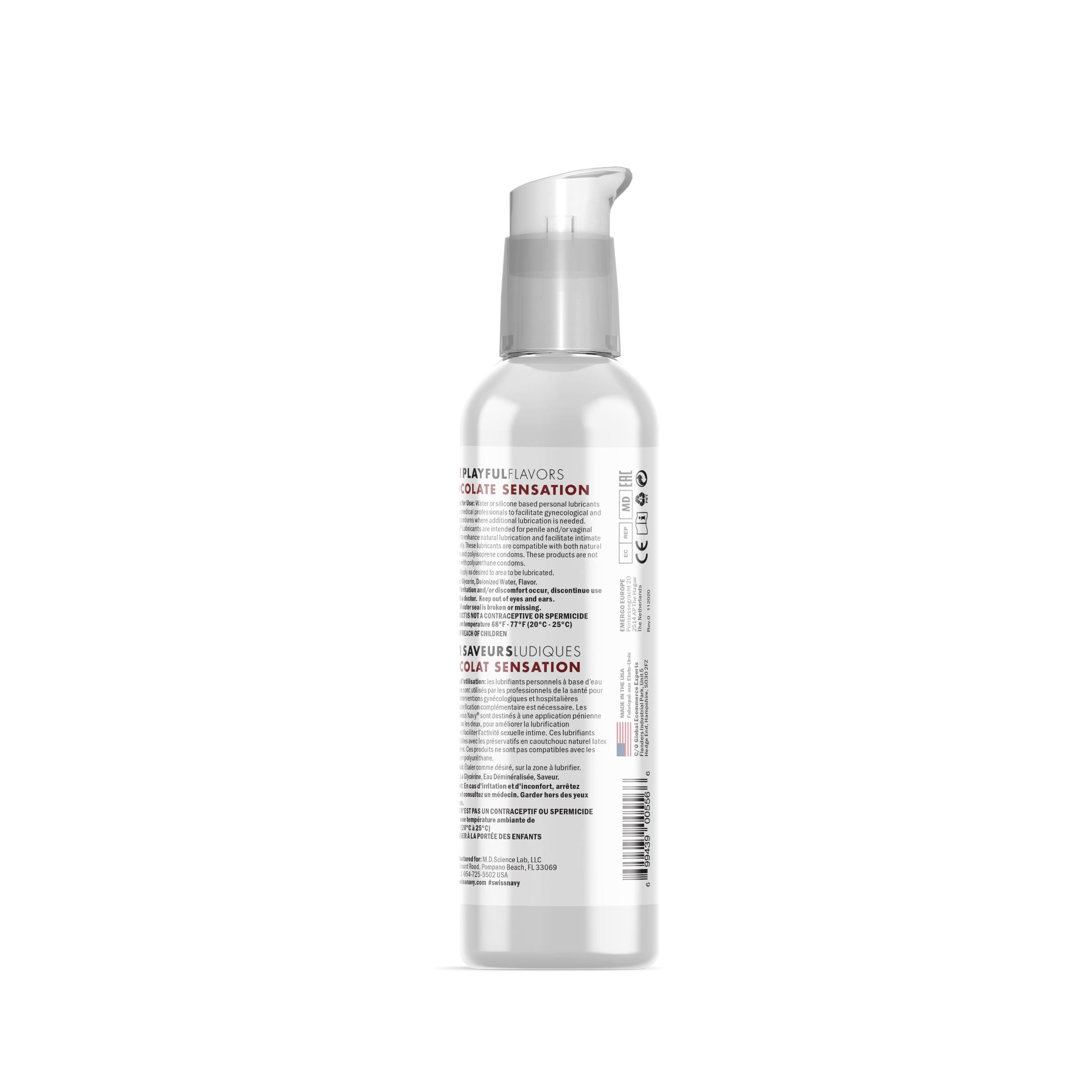 Swiss Navy 4-in-1 Playful Flavors - Chocolate Sensation - 4 Fl. Oz.