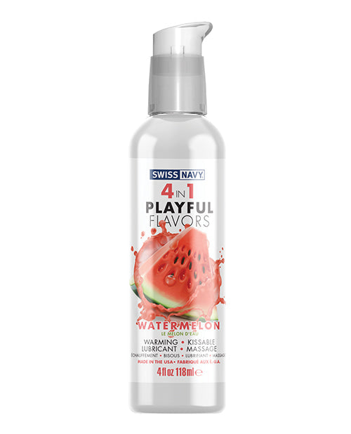 Swiss Navy 4 In 1 Playful Flavors Watermelon 4 Oz