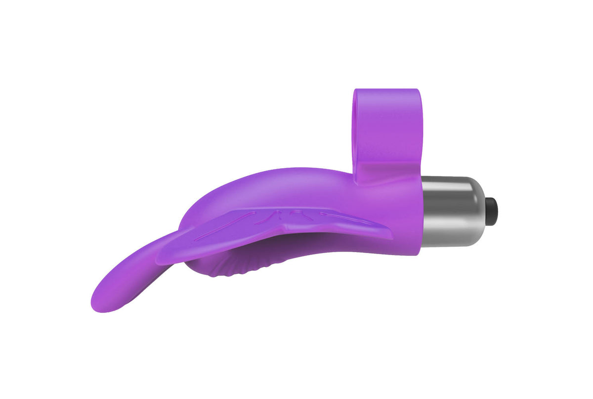 The 9's Flirt Finger Butterfly Finger Vibrator Purple