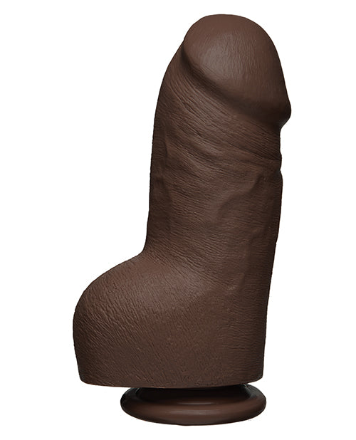 The D - Fat D - 8 Inch With Balls - Firmskyn - Chocolate Chocolate