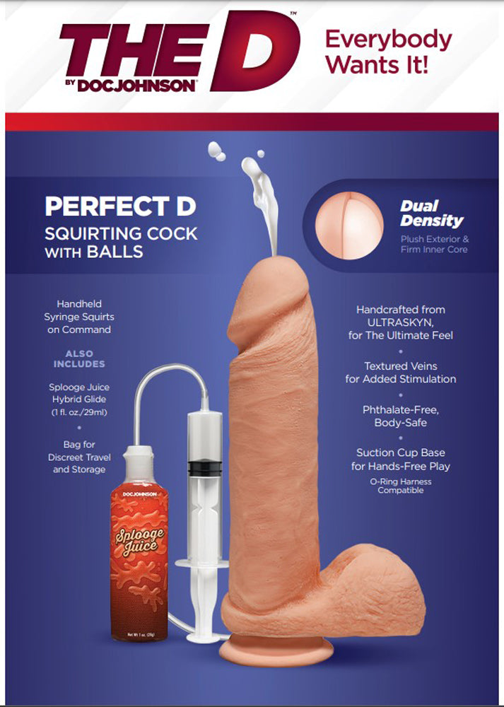 The D - Perfect D - Squirting Inch With Balls 8 Inch