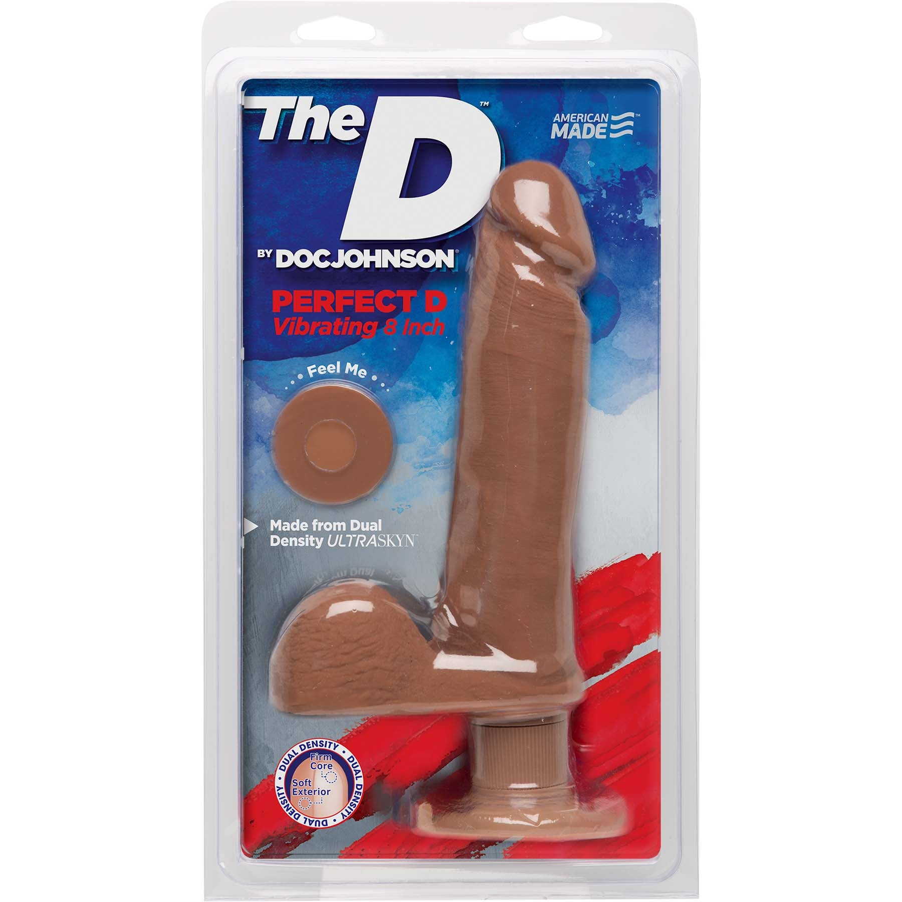 The D - Perfect D Vibrating 8" Caramel