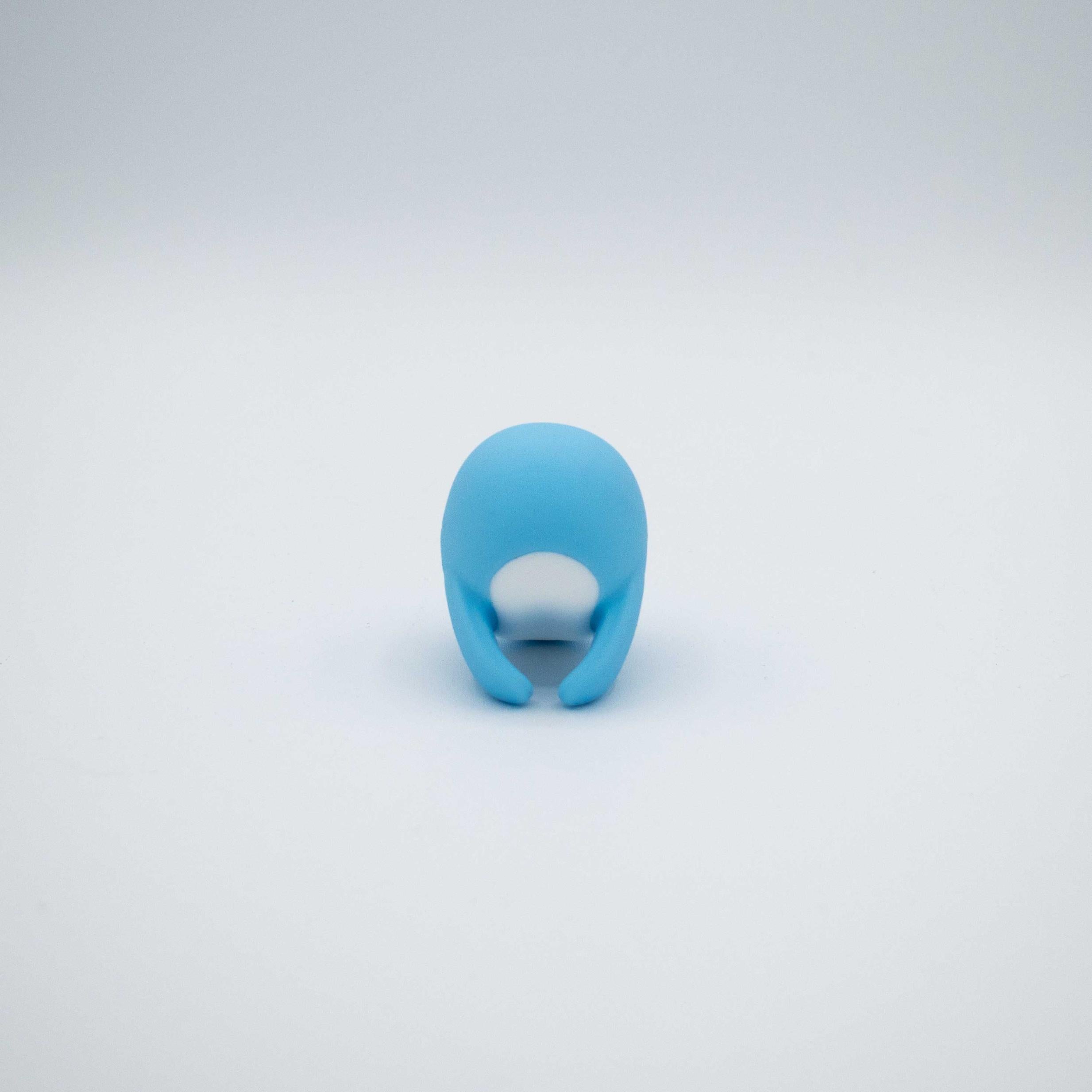 The Heavenly Humpback Finger Bullet Vibrator - Blue