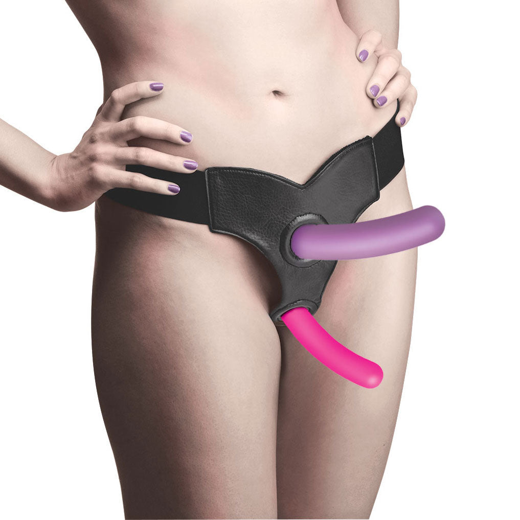 Triple Peg Vibrating Silicone Anal Dildo Set With Remote