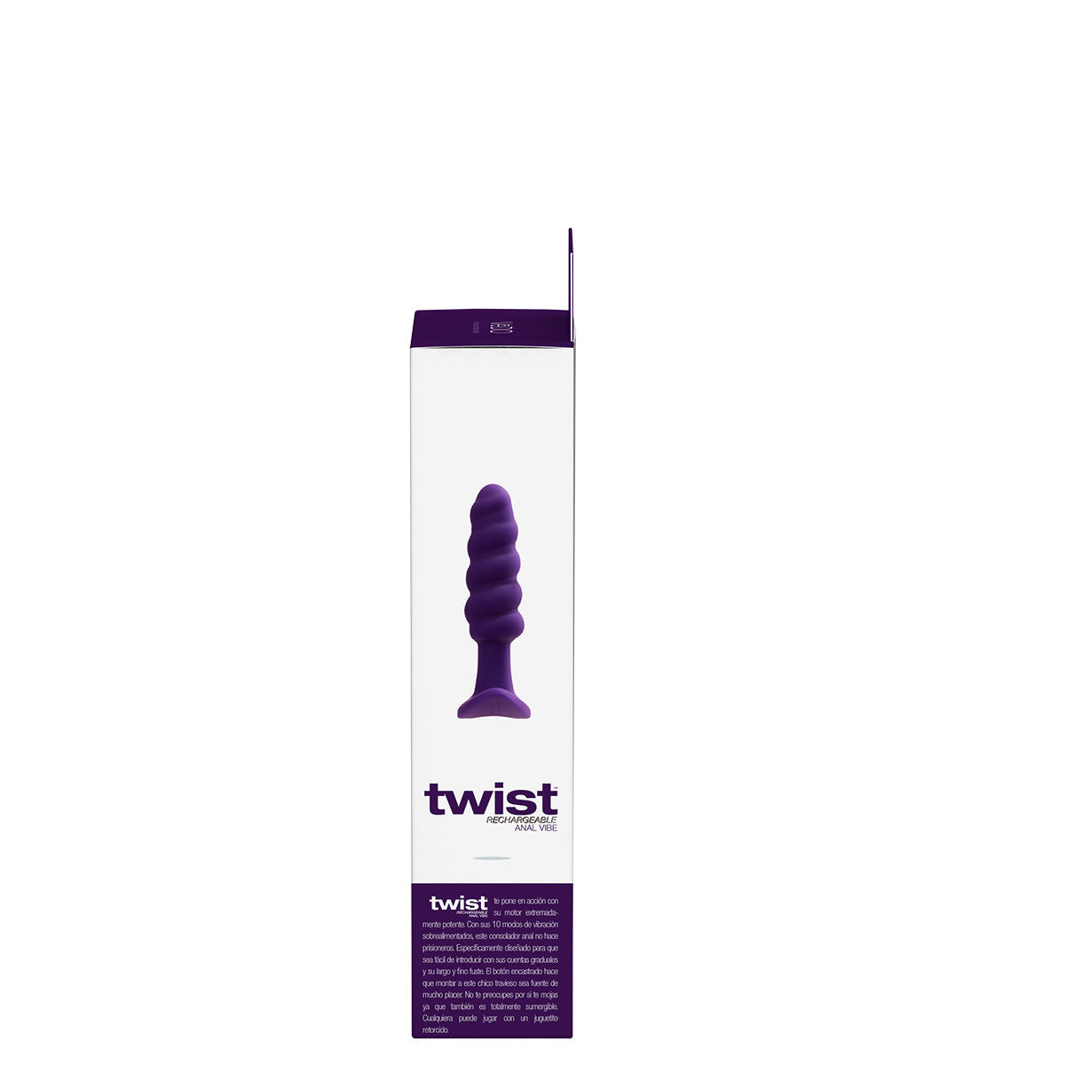 Twist Rechargeable Anal Vibe - Black Pearl