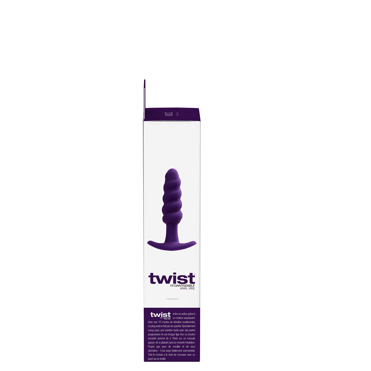 Twist Rechargeable Anal Vibe - Black Pearl