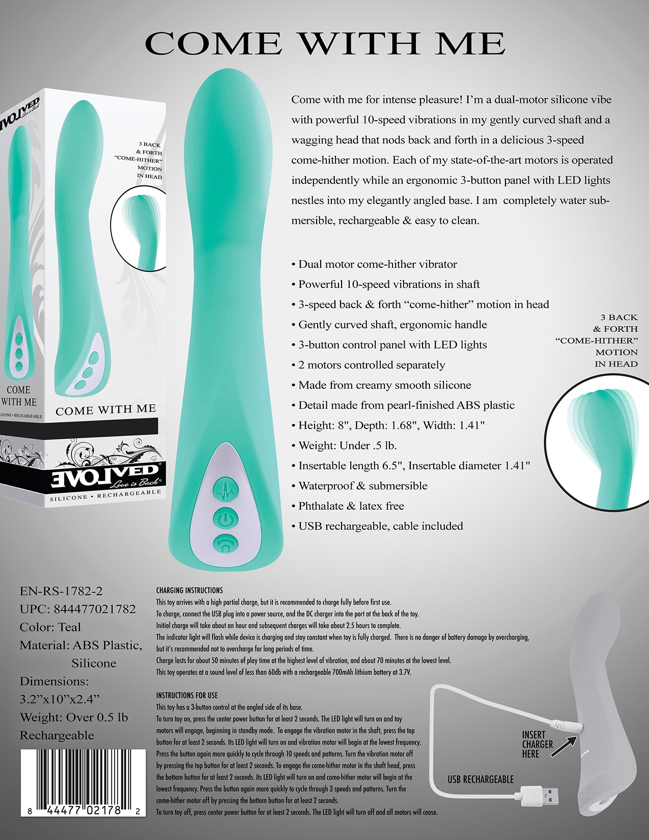 Ultimate pleasure awaits with Evolved G-Spot Vibrator