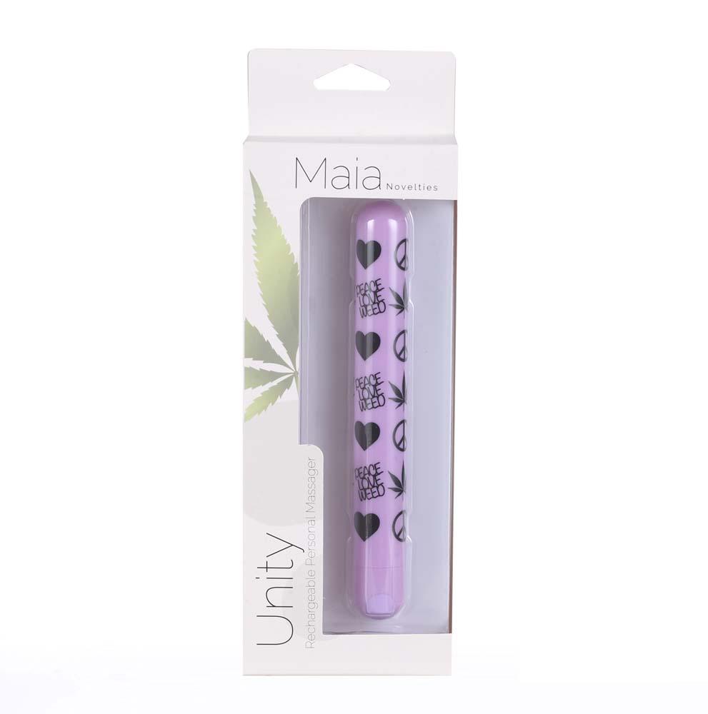 Unity 420 Long Rechargeable Bullet Vibrator - Violet