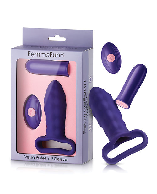 Versa Bullet Vibrator Plus P Sleeve - Dark Purple