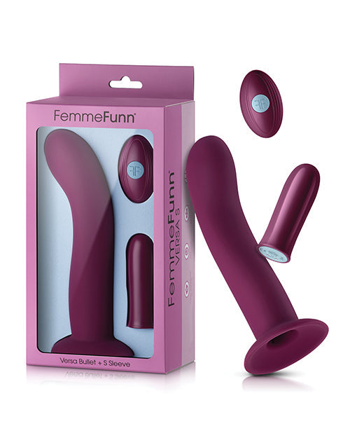 Versa Bullet Vibrator Plus S Sleeve - Dark Fucshia