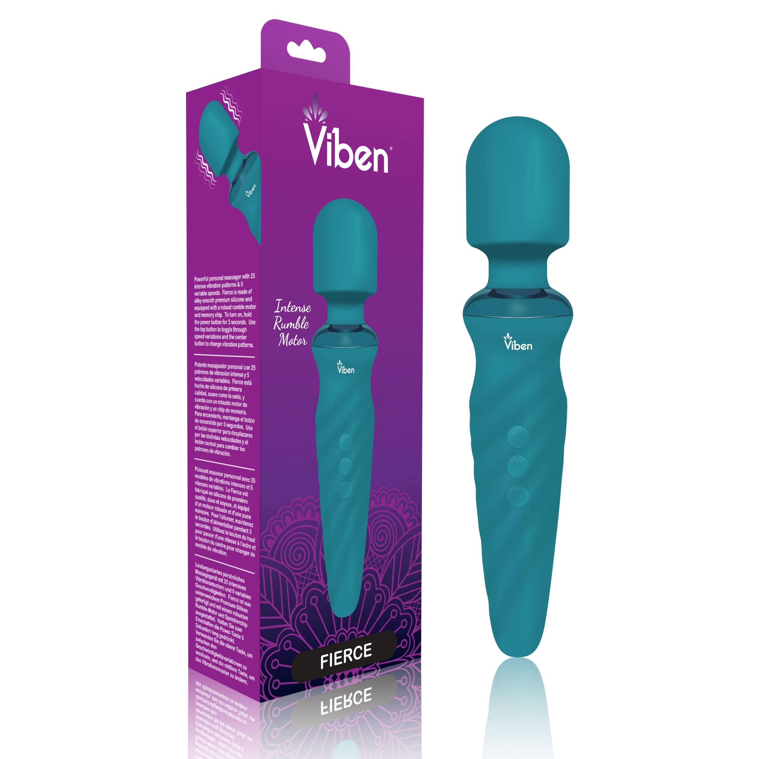 Viben Fierce Intense Wand Massager Ocean