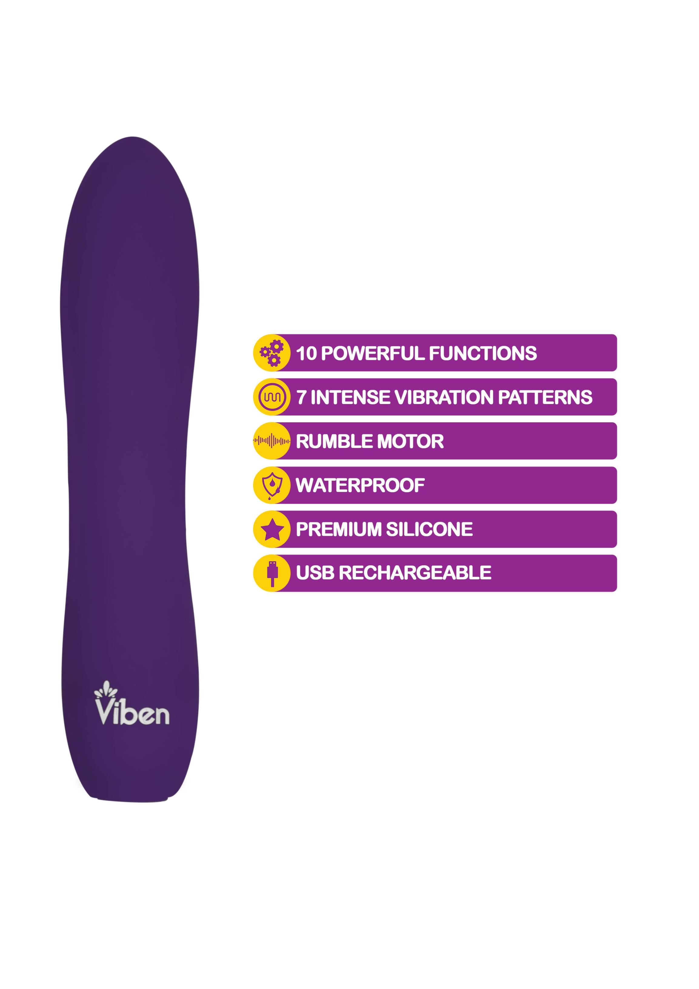 Vivacious:Premium Partner Intense 10-Function Bullet